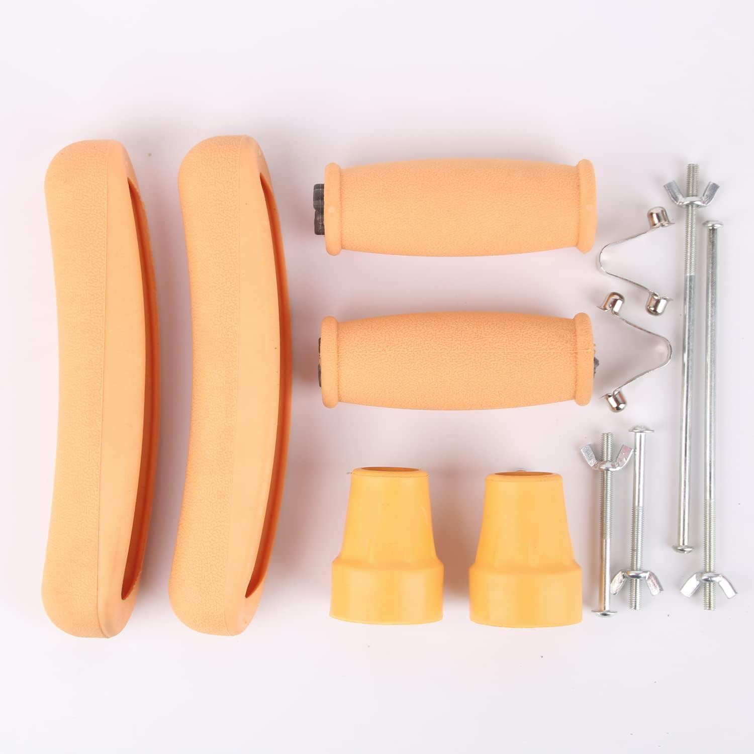 MRLESS 1 Set Replacement Crutch Pads For Armpits And Hand Grips Non-Slip Rubber Tips For Walking Canes Handle Grips Comfortable Crutch Armpit Pad
